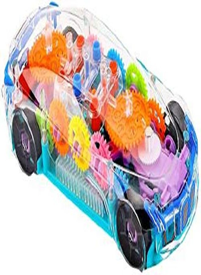 IVAR 360 Degree Rotating Transparent Concept Racing Car with 3D Flashing Led Light Music for Kids - Image 4
